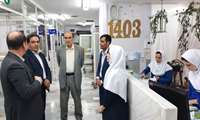 بازدید  نوروزی رئیس دانشگاه از بیمارستان شهید بهشتی
